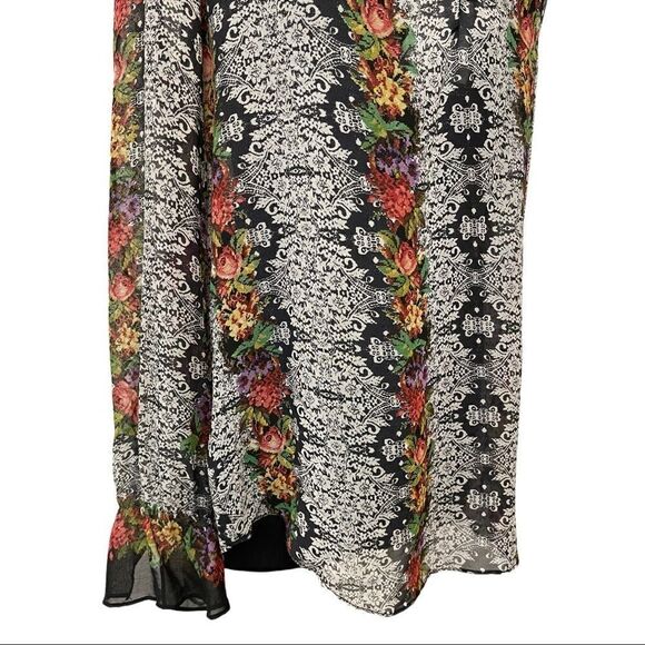 SANCTUARY Needlepoint Floral Tapestry Blouse Sz M - Picture 7 of 15